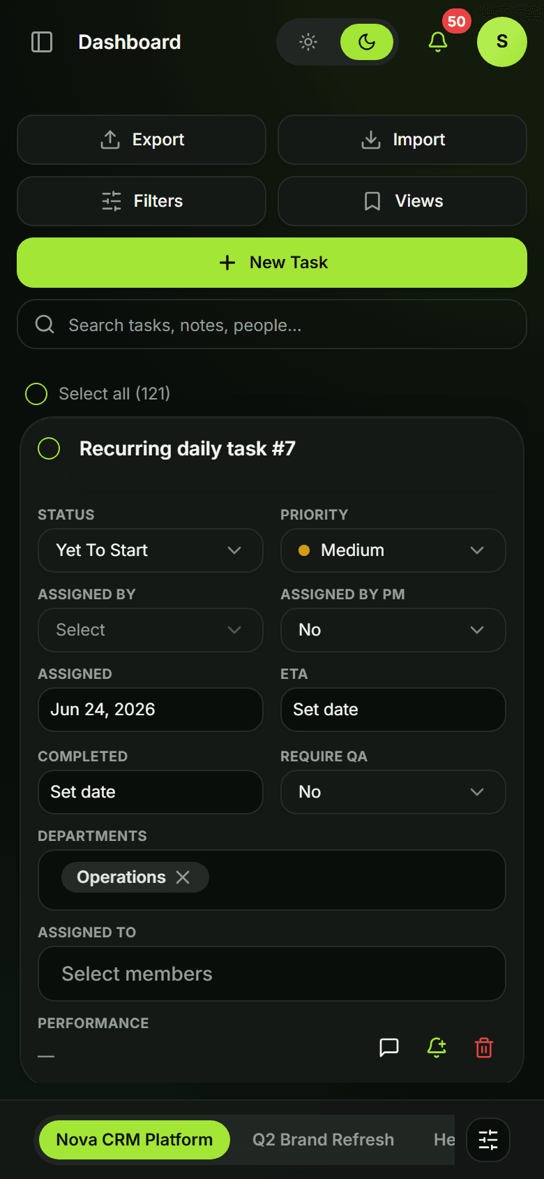 Mobile Access in TaskWave