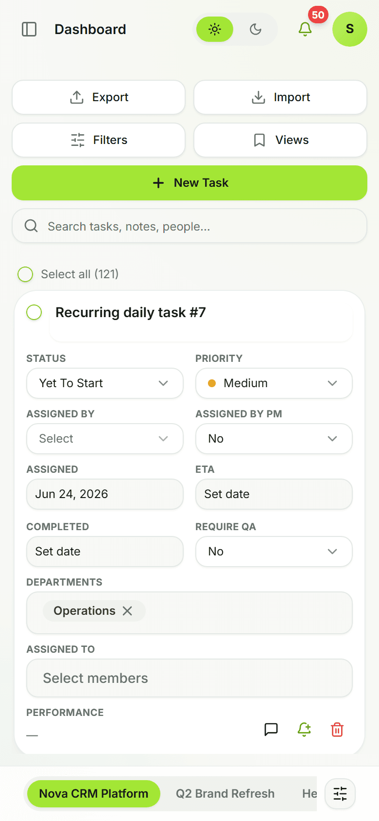 Mobile Access in TaskWave